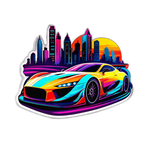 Design di un'auto da corsa elegante