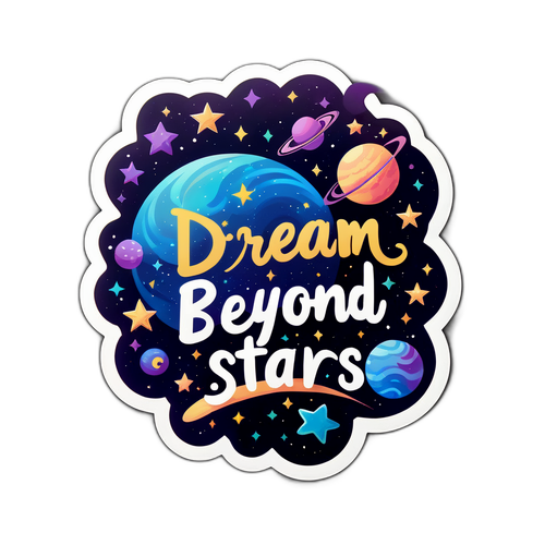 Cosmic na Sticker: Pangarap Lampas sa mga Bituin