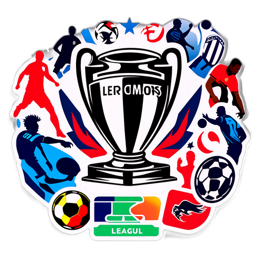 Наклейка с элементами Лиги Чемпионов