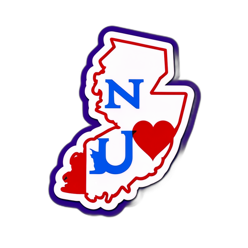 Силуэт сотрудничества между Нью-Джерси и Колумбусом