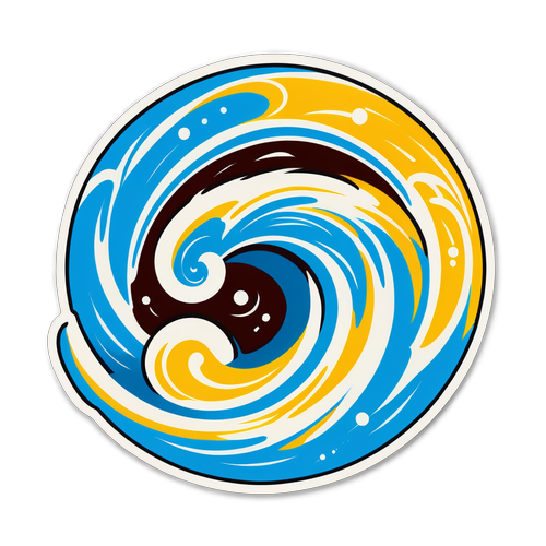 Brace Yourself! The Swirling Journey of Hurricane Kirk Captured in a Stunning Sticker!