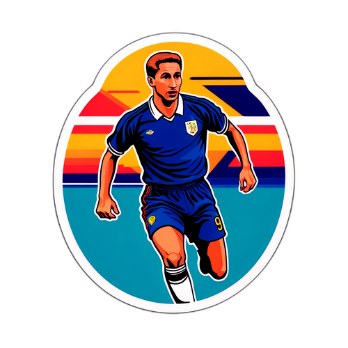 Ilustrație retro a lui Dan Petrescu din anii '90