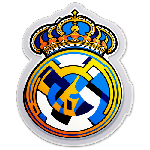 Sanat Dokunuşuyla Real Madrid Logosu Stickerı