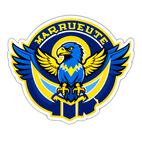 Marquette Basketball Collegiate Sticker