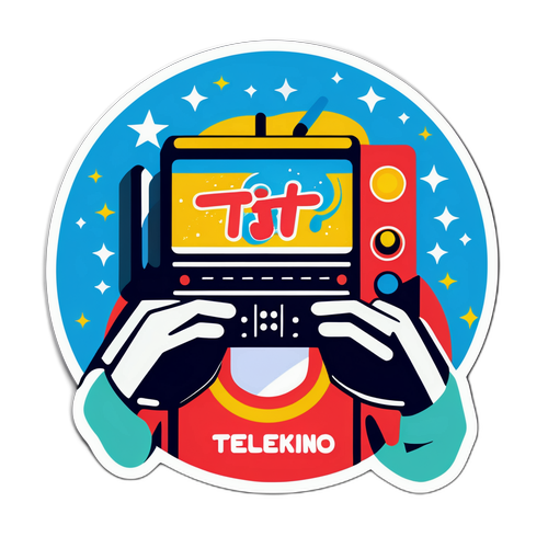 Sticker de Telekino: Alegría y Expectativa