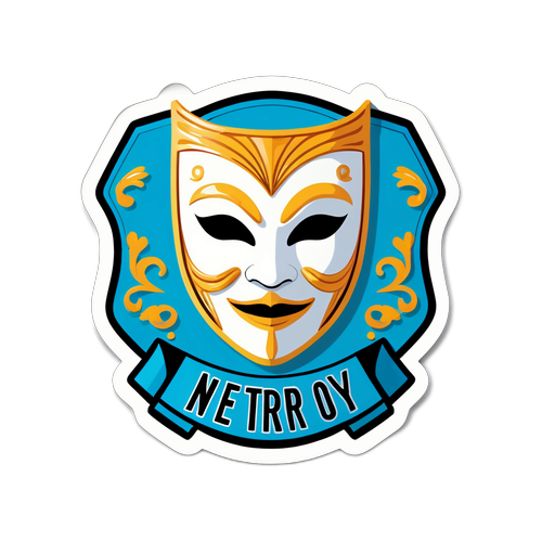 Humoraufkleber für den Nestroy Award 2025