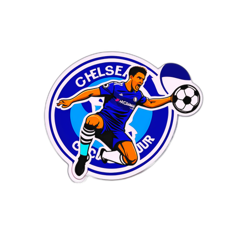 Chelsea FC-inspirert klistremerke