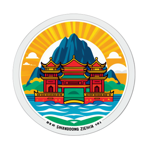 山东与浙江经济发展贴纸