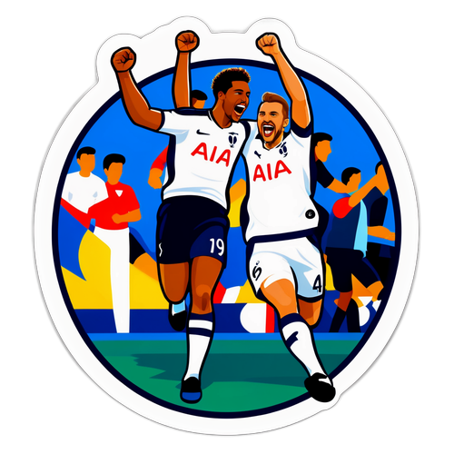 Moment de bucurie în meciul Tottenham vs Copenhaga