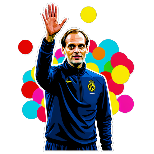 Thomas Tuchel Hälsar från Fotbollsplanen – En Färgsprakande Fest med Bollar!