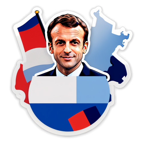 Francia zászló és Macron stílusa