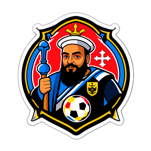 Sticker que representa la pasión de los aficionados de Vasco da Gama