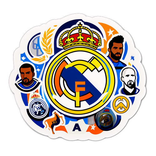 Real Madrid Crest ja Legendaattiset Pelaajat