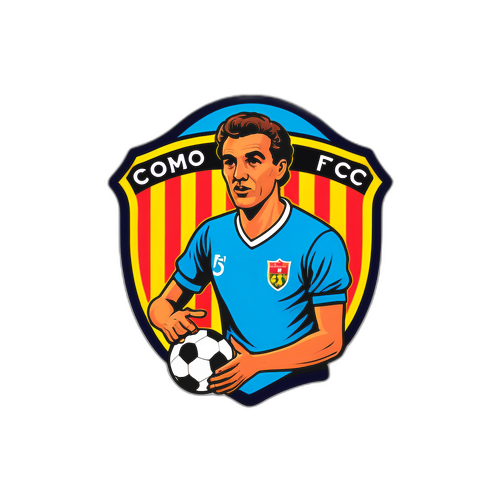 Sticker ya Retro ya Historia ya Como FC