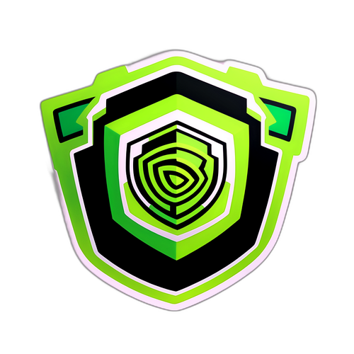 象徵NVIDIA股價上升的創意設計