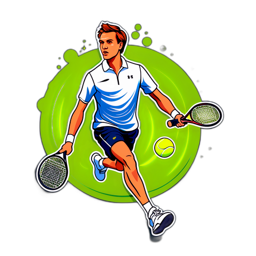 Autocollant d'Alexander Bublik