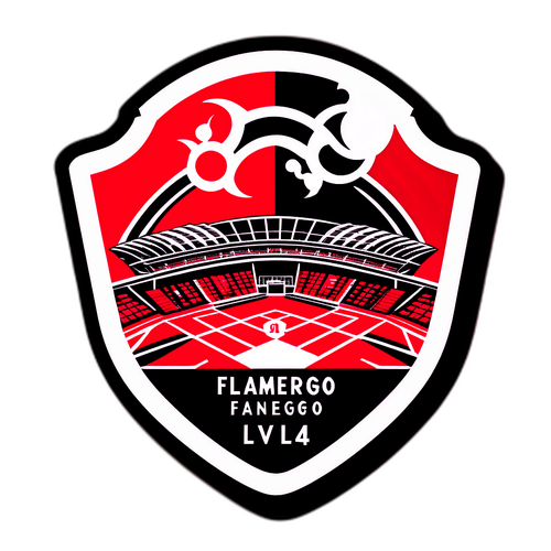 Flamengo vs Internacional Split Design Sticker
