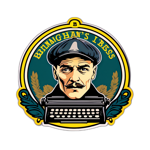 Adesivo Vintage Ispirato a Peaky Blinders