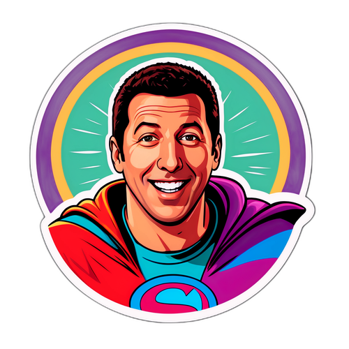 Adam Sandler Menta Szuperhős Matrica