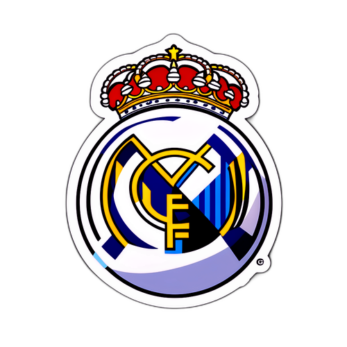 Ретро символічна наліпка Реал Мадрид