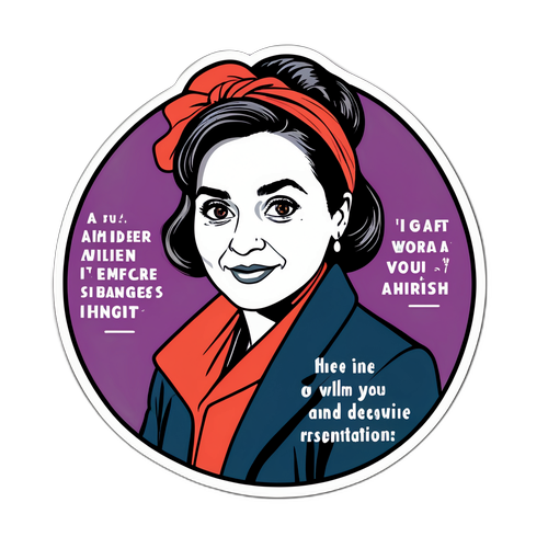 סטיקר לציון השפעתה של לוסי אהריש