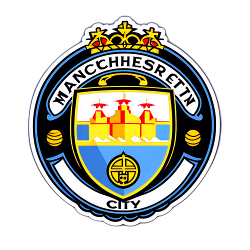 曼城足球隊徽章貼紙