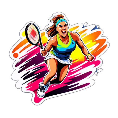 A teniszező Sabalenka mozgása
