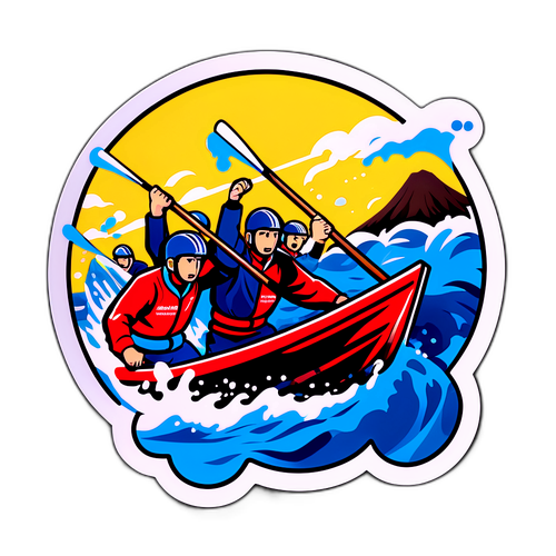 徳山ボートレースのスタートシーン