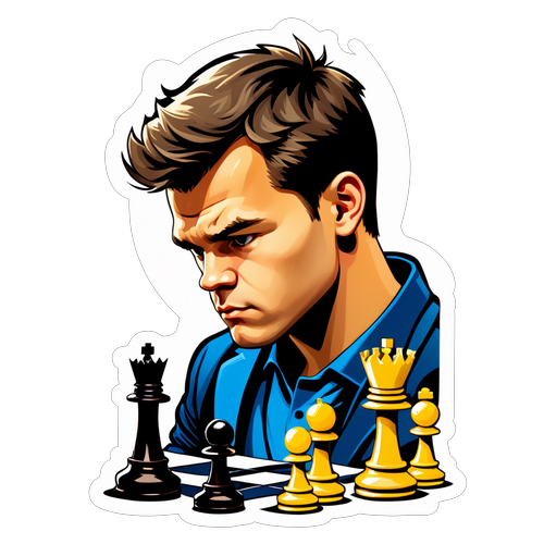 Magnus Carlsen i dyp tankebro