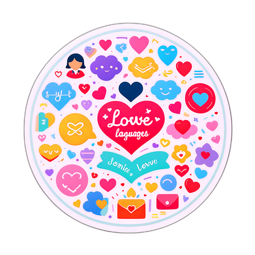 Mahusay na Sticker ng Wika ng Pag-ibig