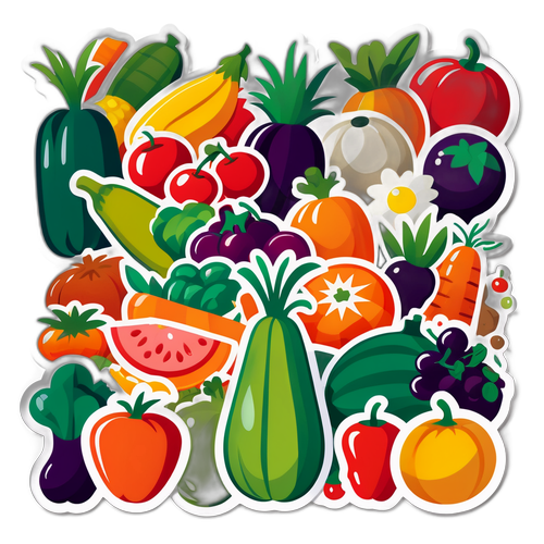 Pazar Manzarası: Meyve ve Sebzelerin Canlılığı