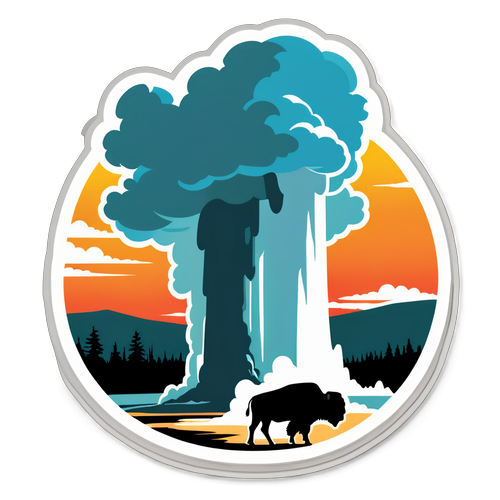 Vintage Yellowstone National Park Sticker