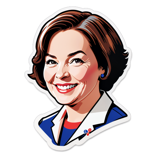 Amy Klobuchar Portrait Sticker