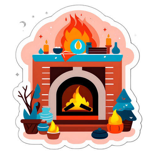 Hygge Känsla med Eldstad