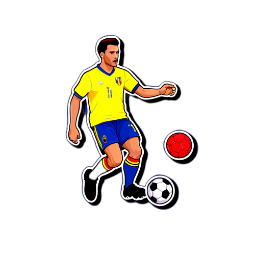 Fotbalisti români în acțiune