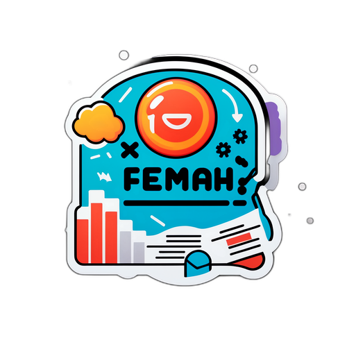 Дизайн наклейки, отражающей мысли хозяина о коммерческих новостях