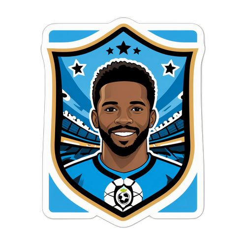 Sticker en homenaje a una estrella del Grêmio