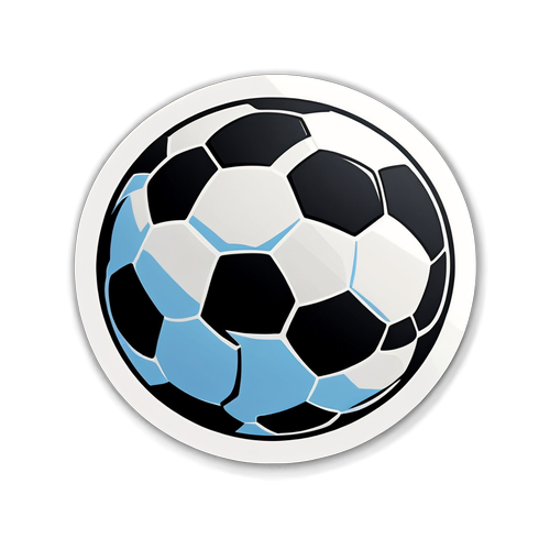 Chasing the Goal! Soccer Ball Sticker