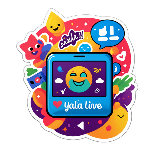 Sticker ya 'Tuishi Yalla!' na Ikoni za Kijamii