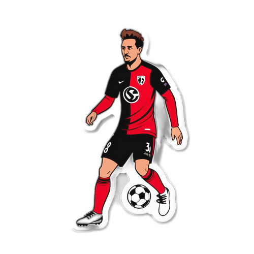 SC Freiburg Futbolu Sticker Tasarımı