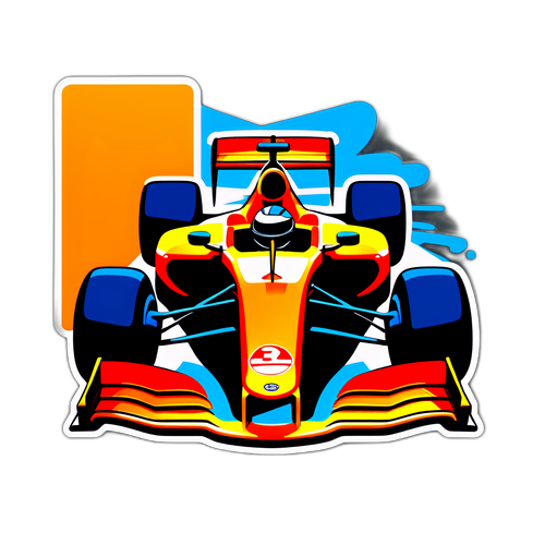 Diseño de un coche McLaren en una carrera de Fórmula 1