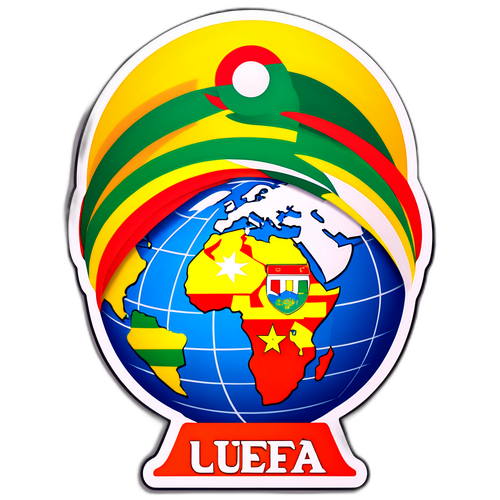 Globe avec logo UEFA intégré