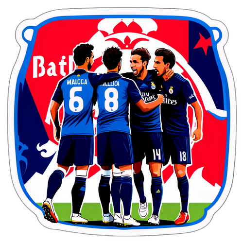 Reál Madrid-Mallorca meccs emléksticker