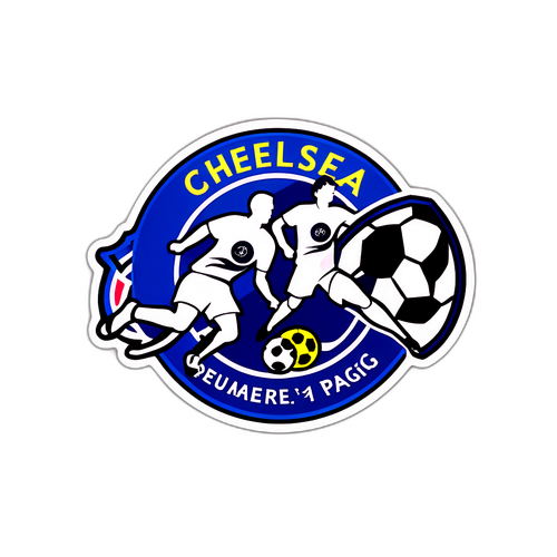 Aufkleber Chelsea gegen PSG