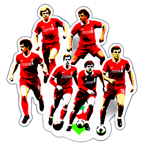 Retro Liverpool FC Klistermerke med Legender