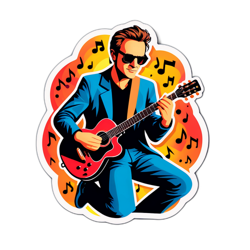 Stylisierte Illustration von Rainhard Fendrich