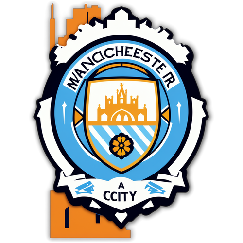 Sticker ya Stylish ya Manchester City: Muonekano wa Kisasa na Umoja wa Mashabiki!