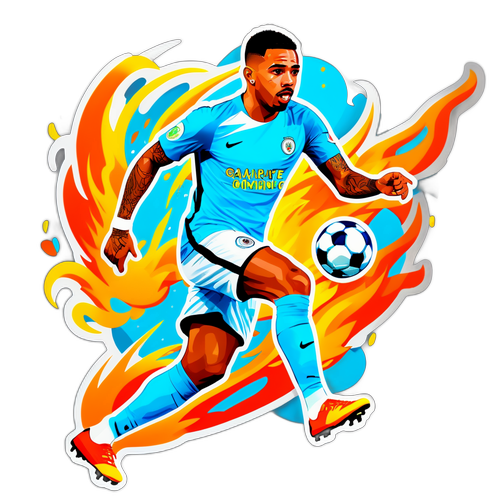 Gabriel Jesus in Actie