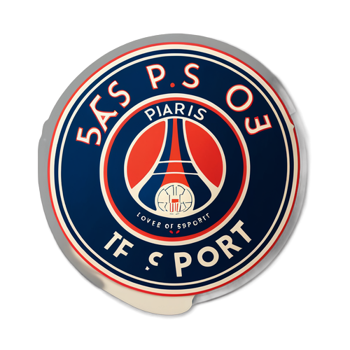 Vintage PSG Sticker: Voor de Liefde van de Sport