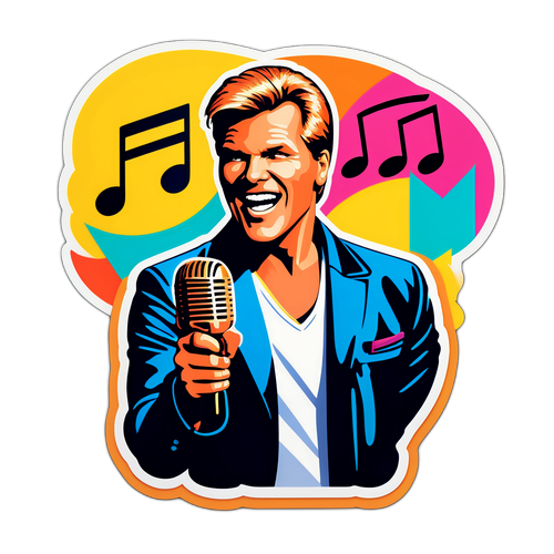 Adesivo di Dieter Bohlen: Musica e Retro